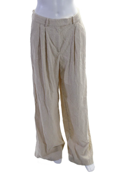 BOSS Womens Tacama1 Trousers Off-White Size 4 16581171