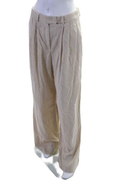 BOSS Womens Tacama1 Trousers Off-White Size 6 16585029