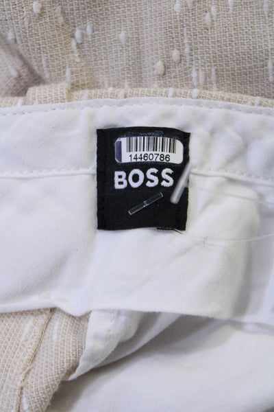 BOSS Womens Tacama1 Trousers Off-White Size 4 16581171