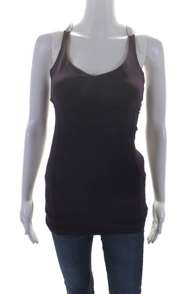 Lululemon Womens Scoop Neck Sleeveless Athletic Tank Purple Size 6