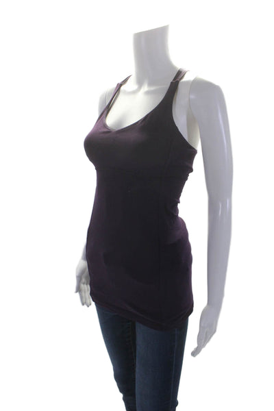 Lululemon Womens Scoop Neck Sleeveless Athletic Tank Purple Size 6