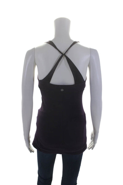 Lululemon Womens Scoop Neck Sleeveless Athletic Tank Purple Size 6