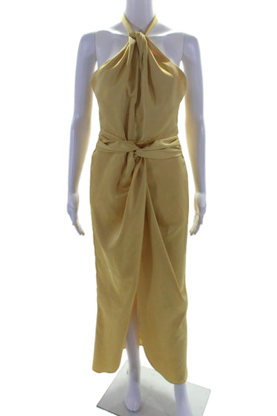 elle zeitoune Womens Kelsie Dress Yellow Size 6 15559582