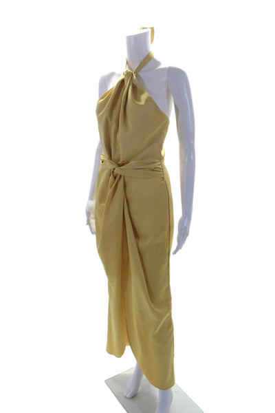 elle zeitoune Womens Kelsie Dress Yellow Size 6 15559582