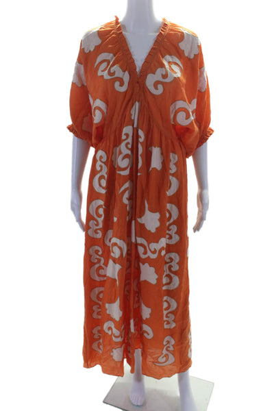 Chufy Womens Lucia Maxi Orange Size 4 15519148