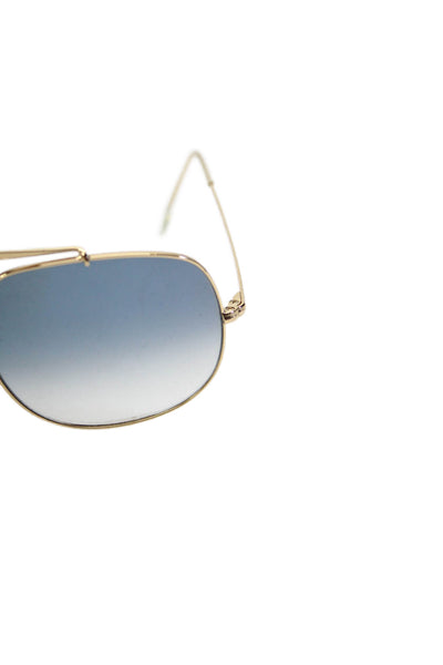 Ray Ban Womens Thing Frame Ombre Lens Aviator Sunglasses Gold Blue 17 57 145