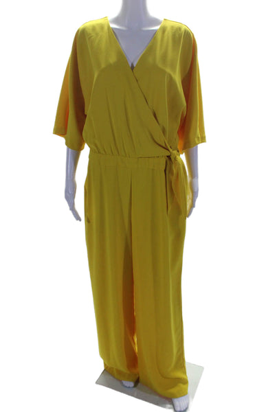 Trina Turk Womens Kai Jumpsuit Yellow Size 0 12151930