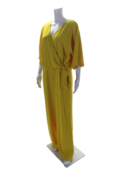 Trina Turk Womens Kai Jumpsuit Yellow Size 0 12151930