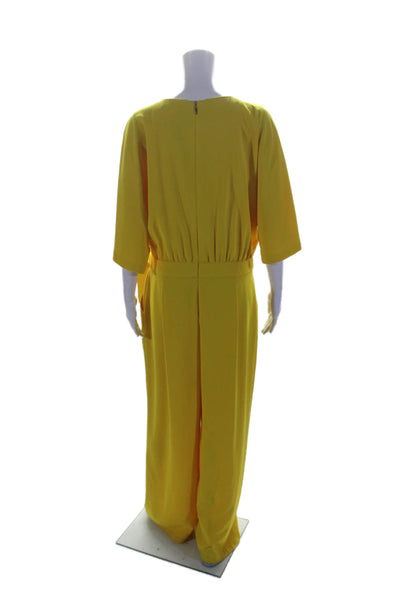 Trina Turk Womens Kai Jumpsuit Yellow Size 0 12151930