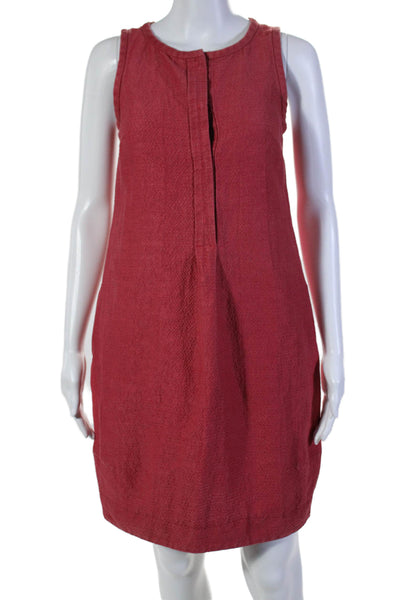 'Smax Mara Women's Round Neck Sleeveless A-Line Mini Dress Red Size XS