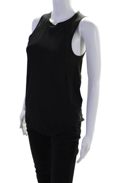 Lululemon Womens Cut Out Sleeveless Crew Neck Pullover Tank Top Black Size 6