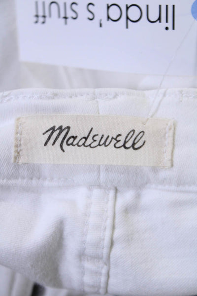 Madewell Womens White High Rise Stovepipe Skinny Leg Jeans Size 26