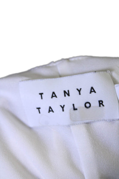 Tanya Taylor Womens White Floral Bianka Dress White Size 4 14040373