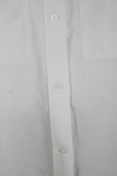 Everlane Womens Cotton Long Sleeve Button Down Collared Shirt White Size L