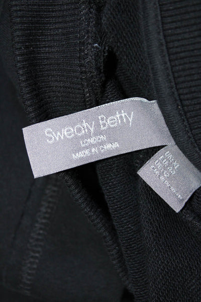 Sweaty Betty Womens Short Sleeves Belted A Line Shirt Dress Black Size 12