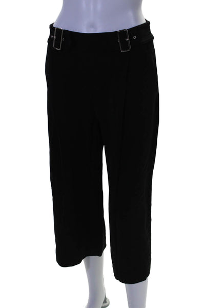 A.L.C. Womens Pleated Front High Rise Wide Leg Dress Pants Black Size 4