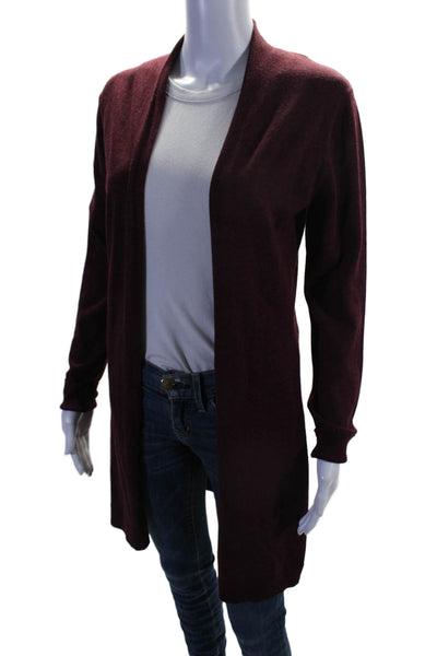 Survival Womens Long Sleeve Cardigan Wine Red Size S