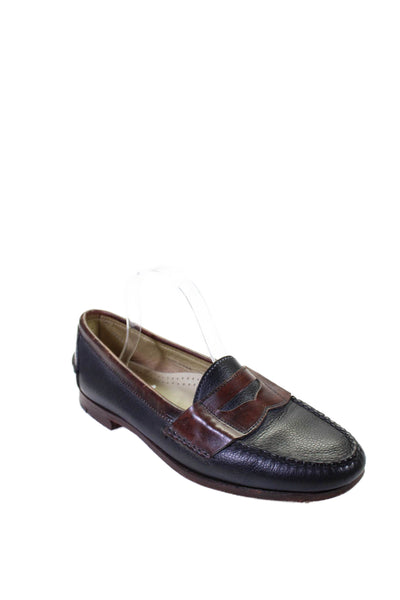 Cole Haan Mens Slip On Round Toe GraiN leather Loafers Black Brown Size 10