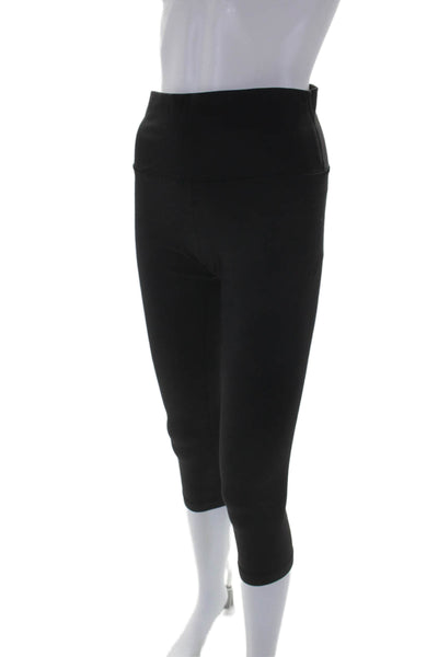 Lululemon Womens Pull On High Rise Slim Leg Athletic Leggings Black Size 8