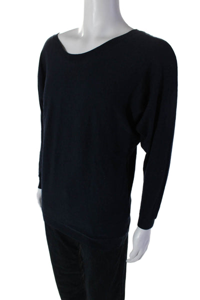 Vince Mens Long Sleeves Pullover Casual Sweater Dark Navy Blue Size Medium