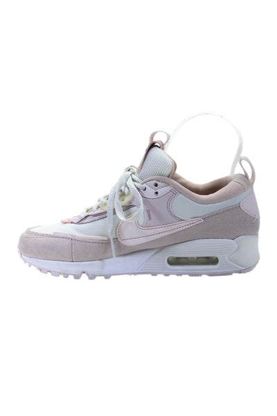 Nike Womens Air Max 90 Futura Platform Lace-up Sneakers Pink Size 6