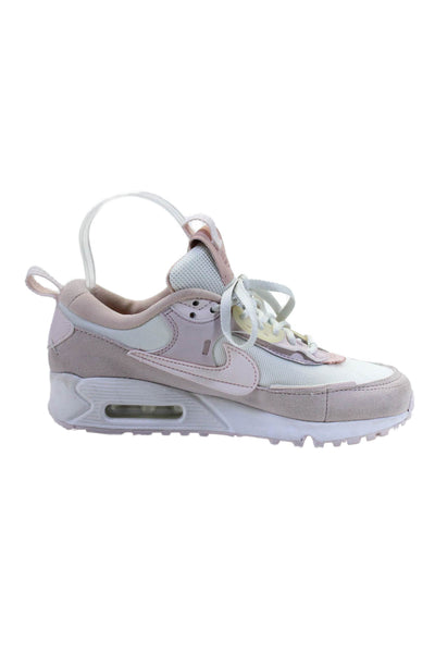 Nike Womens Air Max 90 Futura Platform Lace-up Sneakers Pink Size 6