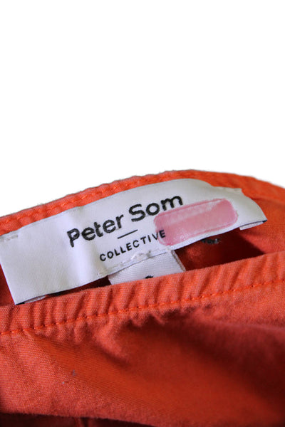 Peter Som Collective Womens Orange T-Shirt Dress Orange Size 6 13815703