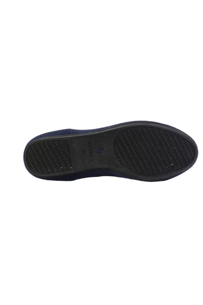 Rothys Womens Almond Closed Toe Flat Shoes Dark Blue Size 8 1/2