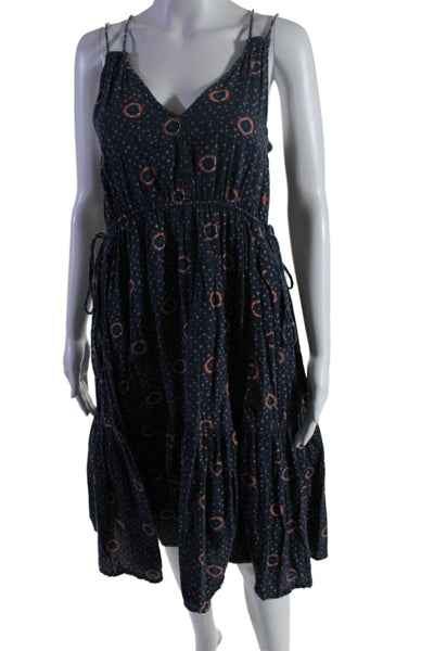 Apiece Apart Womens Printed Daphne Dress Blue Size 0 14315803