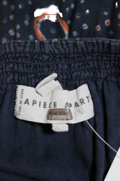 Apiece Apart Womens Printed Daphne Dress Blue Size 0 14315803