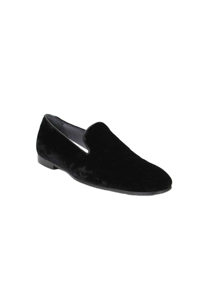 To Boot New York Men's Round Toe Suede Slip-On Loafers Shoes Black Size 8.5