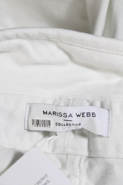 Marissa Webb Collective Womens Canvas Pants White Size 8 15644645