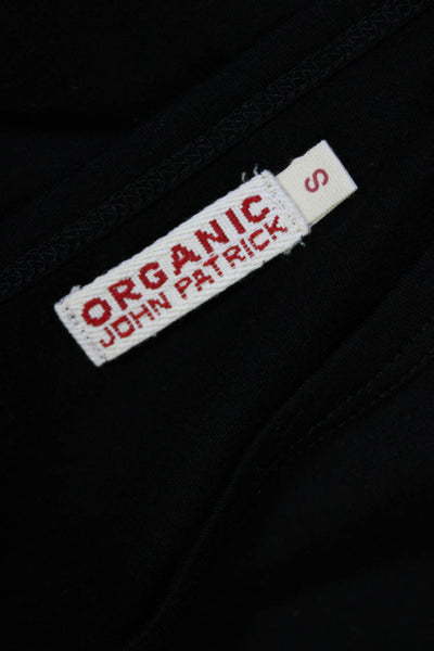 Organic John Patrick Womens Long Sleeves Crew Neck Tee Shirt Black Size Small