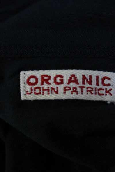 Organic John Patrick Womens Short Sleeves Tee Shirt Navy Blue Size Small