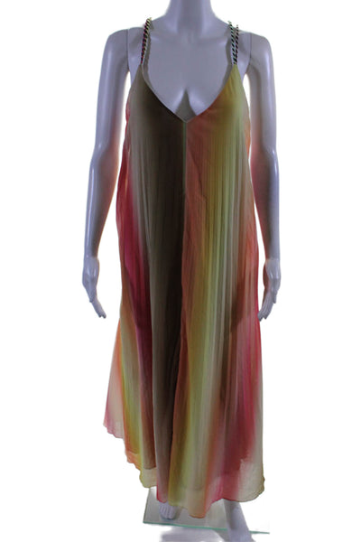 Scotch & Soda Womens Pleated Tank Maxi Multicolored Size 4 15572477