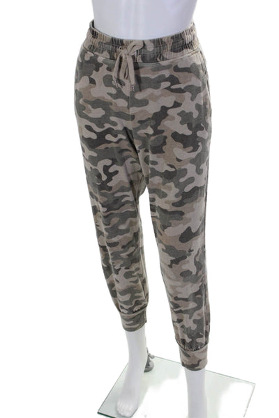 Sundry Womens Camouflage Print Drawstring Joggers Brown Size 1