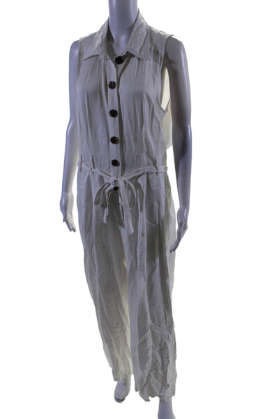 Reiss Womens Perla Jumpsuit White Size 2 16419885