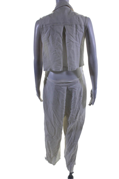 Reiss Womens Perla Jumpsuit White Size 6 16416543
