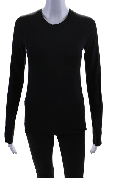 Lululemon Womens Long Sleeve Crewneck Athletic Top Black Size S