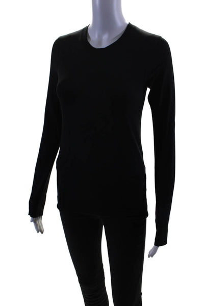 Lululemon Womens Long Sleeve Crewneck Athletic Top Black Size S