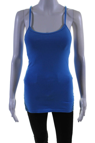 Lululemon Womens Scoop Neck Padded Athletic Tank Top Blue Size S