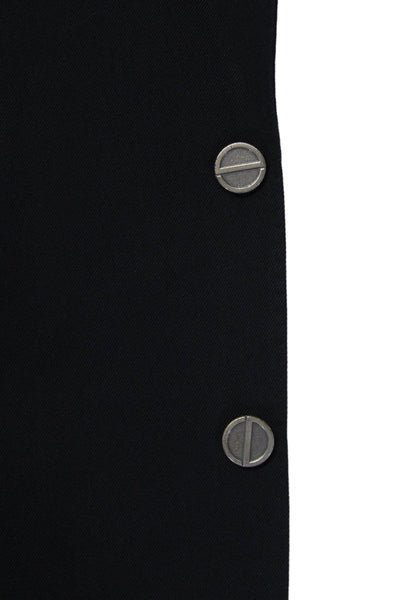 Christian Dior Mens Dark Navy Two Button Long Sleeve Lined Blazer Size 44