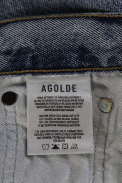 Agolde Women's High Waist Five Pockets Straight Leg Denim Pants Size 24