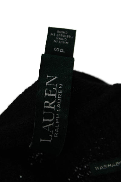 Lauren Ralph Lauren Women's Long Sleeves Button Down Cardigan Black Size S