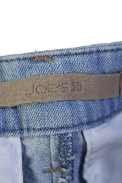 Joes Womens Cotton Button Zip Lined Wide Leg Denim Jeans Blue Size EUR 25