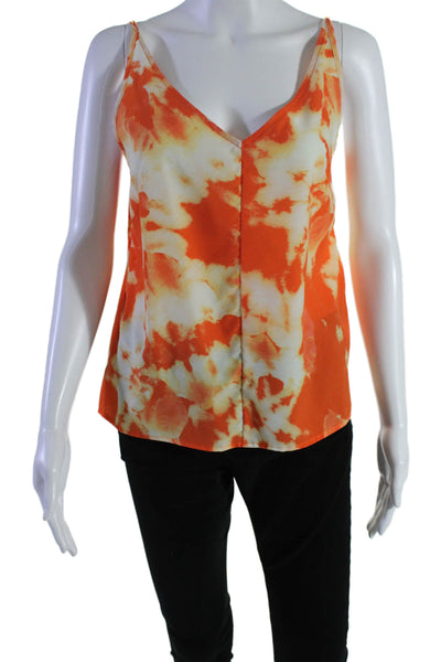 Thakoon Collective Womens Orange Tie Dye Slip Tank Orange Size 4 14104806