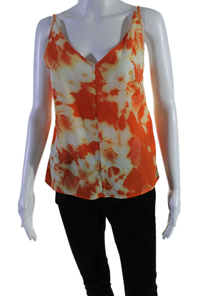 Thakoon Collective Womens Orange Tie Dye Slip Tank Orange Size 6 14104915