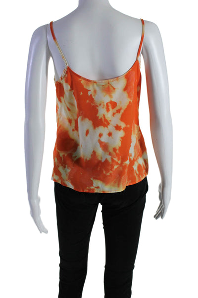 Thakoon Collective Womens Orange Tie Dye Slip Tank Orange Size 4 14104806