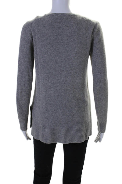 Calypso Saint Barth Womens Long Sleeve V Neck Cashmere Sweater Gray Size XS