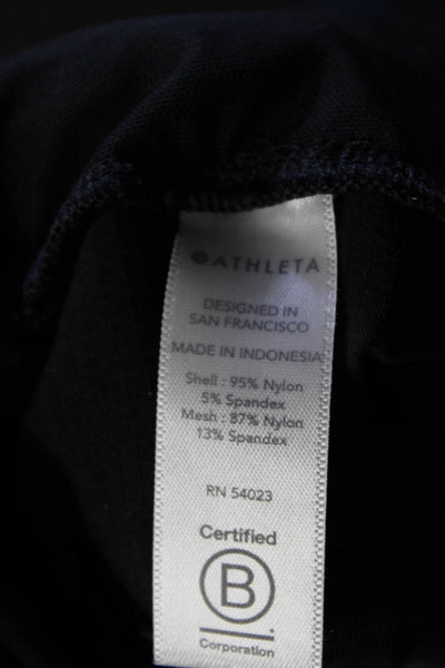 Athleta Womens Textured Elastic Waist Slip-on Athletic Shorts Black Size 2